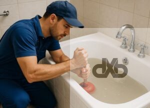 تنظيف مجاري الحمامات