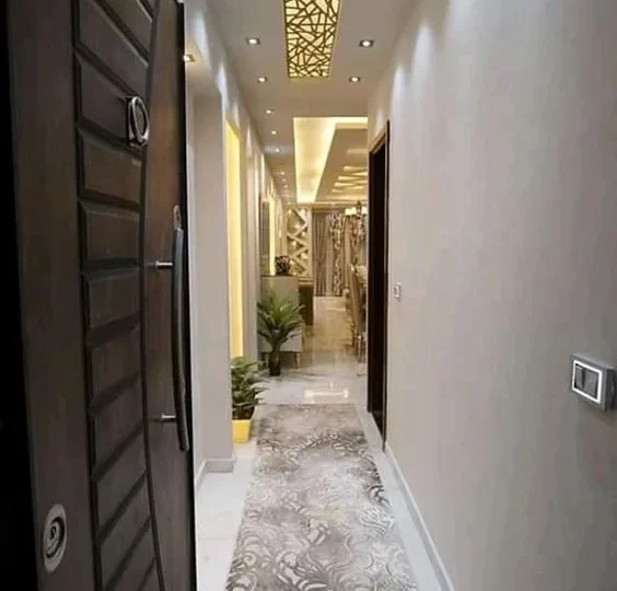 تصميم سقف جبس بورد معلق بخطوط إضاءة